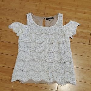 Lined lace top
